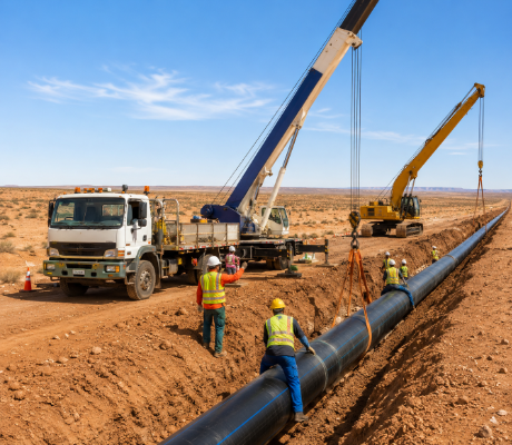 مشروع تمديد خطوط مياه جنوب عمان 4.