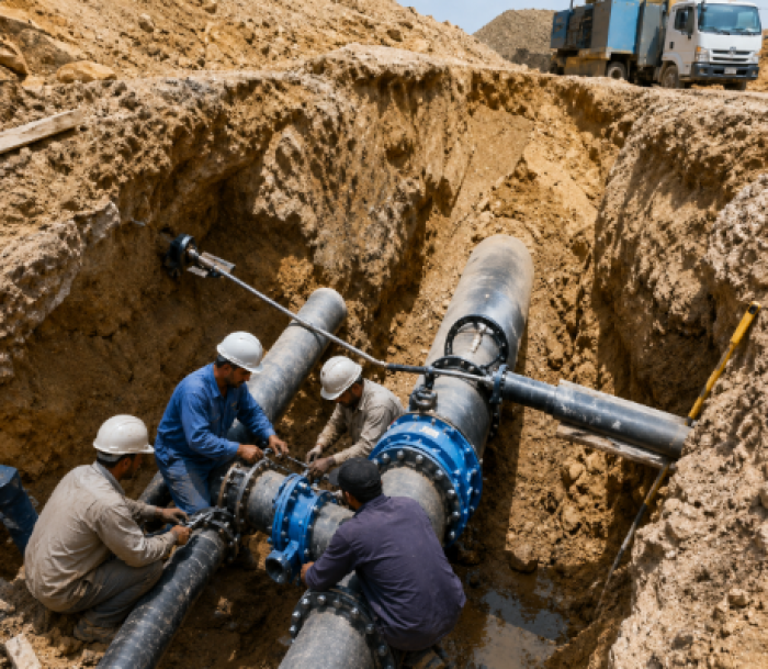 مشروع تحسين قياس الماء لشركة مياه اليرموك.