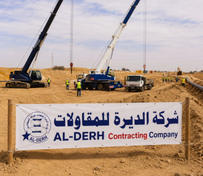المشروع: توريد وتمديد خطوط مياه قطر 400 ملم بمناطق مختلفة من دوار الدلة ولغاية الفيصلية / سحاب.